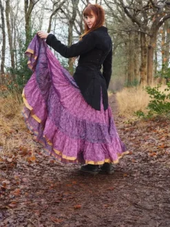 The TwoSisters Plus Size|Zijden Rokken-Zijden Gypsy Rok 276