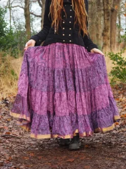 The TwoSisters Plus Size|Zijden Rokken-Zijden Gypsy Rok 276
