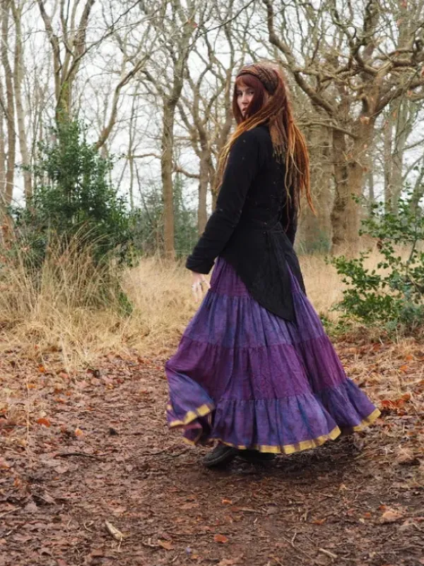 The TwoSisters Plus Size|Zijden Rokken-Zijden Gypsy Rok 216