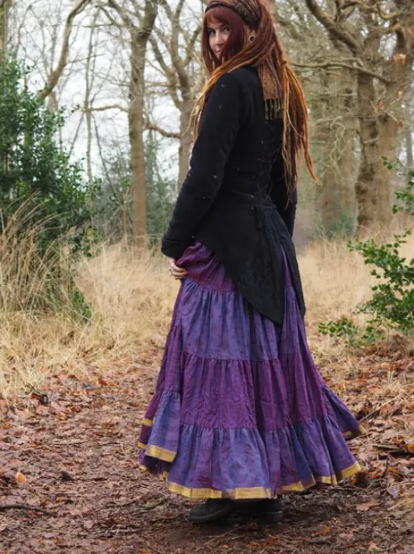 The TwoSisters Plus Size|Zijden Rokken-Zijden Gypsy Rok 216