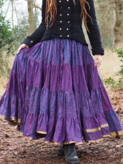 The TwoSisters Plus Size|Zijden Rokken-Zijden Gypsy Rok 216