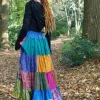 The TwoSisters Plus Size|Zijden Rokken-Zijden Gypsy Rok 413