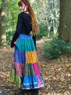 The TwoSisters Plus Size|Zijden Rokken-Zijden Gypsy Rok 413