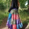 The TwoSisters Plus Size|Zijden Rokken-Zijden Gypsy Rok 447