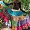 The TwoSisters Plus Size|Zijden Rokken-Zijden Gypsy Rok 434