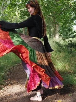The TwoSisters Plus Size|Zijden Rokken-Zijden Gypsy Rok 434