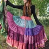 The TwoSisters Plus Size|Zijden Rokken-Zijden Gypsy Rok 452
