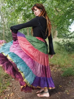The TwoSisters Plus Size|Zijden Rokken-Zijden Gypsy Rok 452