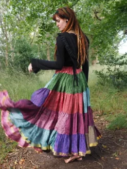 The TwoSisters Plus Size|Zijden Rokken-Zijden Gypsy Rok 452