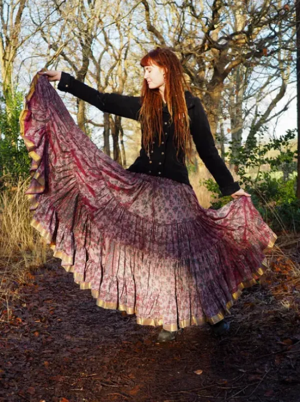 The TwoSisters Plus Size|Zijden Rokken-Zijden Gypsy Rok 73