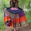 The TwoSisters Plus Size|Zijden Rokken-Zijden Gypsy Rok 347