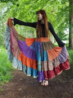 The TwoSisters Plus Size|Zijden Rokken-Zijden Gypsy Rok 300