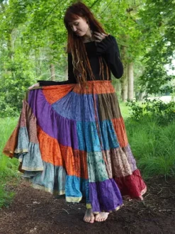 The TwoSisters Plus Size|Zijden Rokken-Zijden Gypsy Rok 300