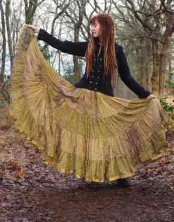 The TwoSisters Plus Size|Zijden Rokken-Zijden Gypsy Rok 274