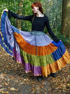 The TwoSisters Plus Size|Zijden Rokken-Zijden Gypsy Rok 393