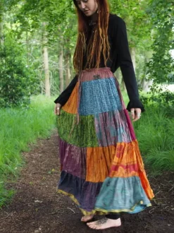 The TwoSisters Plus Size|Zijden Rokken-Zijden Gypsy Rok 332