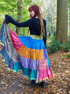 The TwoSisters Plus Size|Zijden Rokken-Zijden Gypsy Rok 426