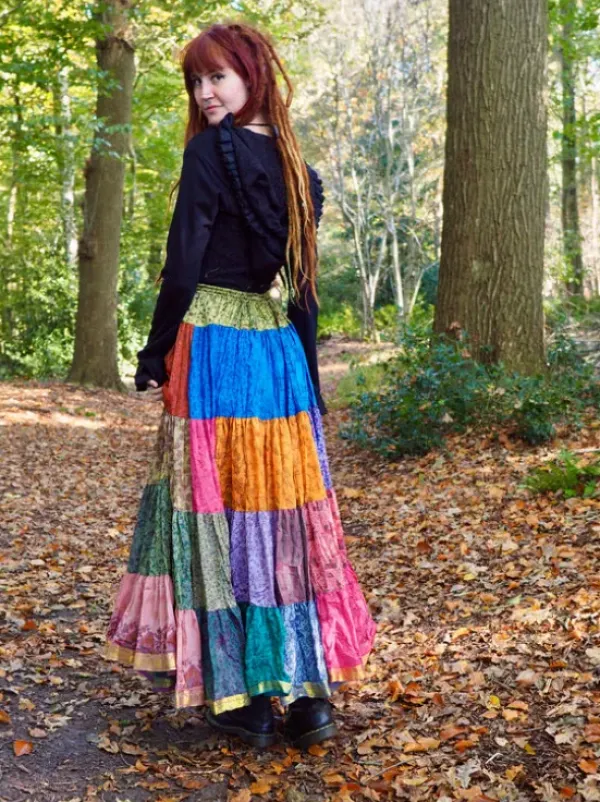 The TwoSisters Plus Size|Zijden Rokken-Zijden Gypsy Rok 426