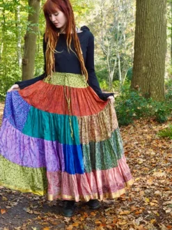 The TwoSisters Plus Size|Zijden Rokken-Zijden Gypsy Rok 426