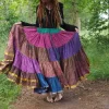 The TwoSisters Plus Size|Zijden Rokken-Zijden Gypsy Rok 346