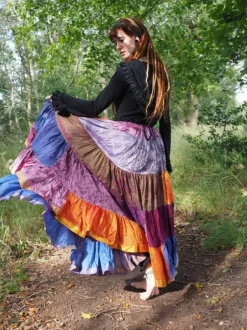 The TwoSisters Plus Size|Zijden Rokken-Zijden Gypsy Rok 443