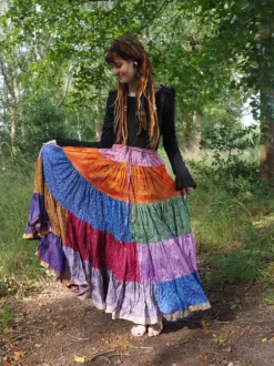 The TwoSisters Plus Size|Zijden Rokken-Zijden Gypsy Rok 443