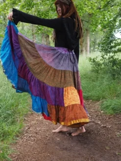 The TwoSisters Plus Size|Zijden Rokken-Zijden Gypsy Rok 344