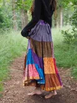 The TwoSisters Plus Size|Zijden Rokken-Zijden Gypsy Rok 344