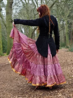 The TwoSisters Plus Size|Zijden Rokken-Zijden Gypsy Rok 15