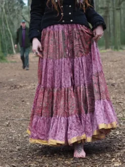 The TwoSisters Plus Size|Zijden Rokken-Zijden Gypsy Rok 15