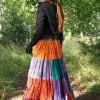 The TwoSisters Plus Size|Zijden Rokken-Zijden Gypsy Rok 435