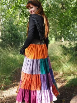 The TwoSisters Plus Size|Zijden Rokken-Zijden Gypsy Rok 435