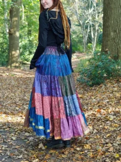 The TwoSisters Plus Size|Zijden Rokken-Zijden Gypsy Rok 410