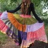The TwoSisters Plus Size|Zijden Rokken-Zijden Gypsy Rok 432
