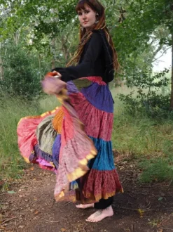 The TwoSisters Plus Size|Zijden Rokken-Zijden Gypsy Rok 432