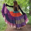 The TwoSisters Plus Size|Zijden Rokken-Zijden Gypsy Rok 353