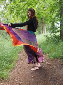 The TwoSisters Plus Size|Zijden Rokken-Zijden Gypsy Rok 353