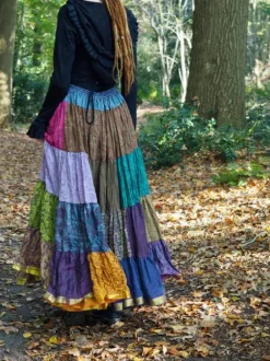 The TwoSisters Plus Size|Zijden Rokken-Zijden Gypsy Rok 423