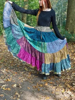 The TwoSisters Plus Size|Zijden Rokken-Zijden Gypsy Rok 401