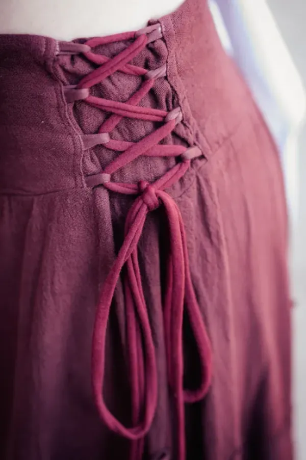 The TwoSisters Plus Size|Plus Size-Ziva Rok Marroon rood