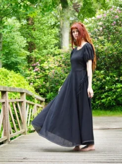 The TwoSisters Plus Size|Plus Size-Zomer Berkana Jurk Zwart