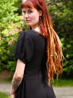 The TwoSisters Plus Size|Plus Size-Zomer Berkana Jurk Zwart
